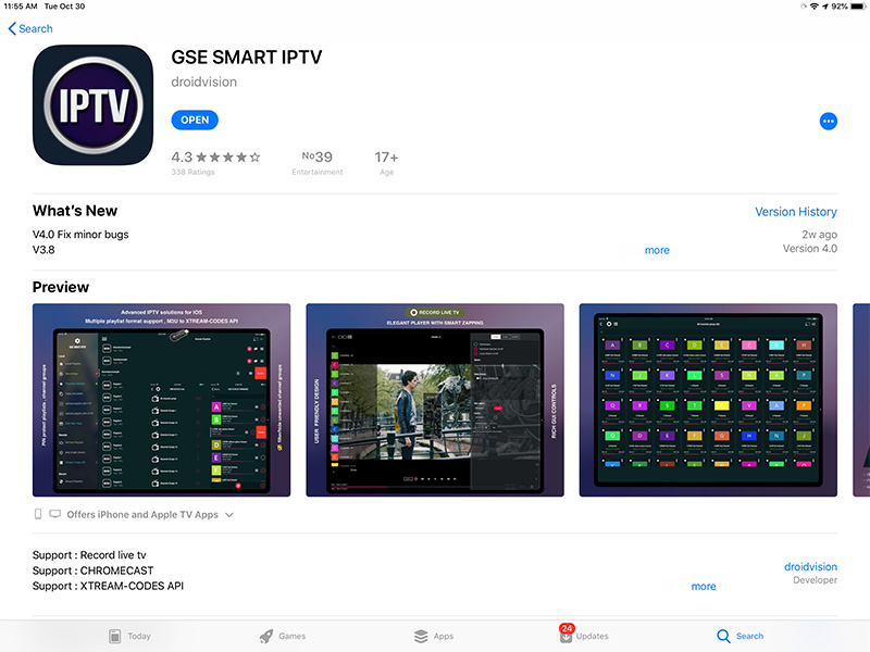How to setup IPTV on iphone using GSE IPTV App?